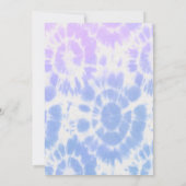 Groovy 70's Party Pastel Tie Dye Birthday Kaart (Achterkant)