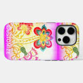 groovy 70's psychedelic palm tree iphone case (Achterkant (horizontaal))