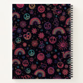 Groovy 70s Psychedelic Tumbler | Smiley Faces Notitieboek (Achterkant)