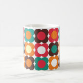 Groovy 70s Retro Flower Pattern | Bold Boho Floral Koffiemok (Center)