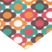 Groovy 70s Retro Flower Pattern | Bold Boho Floral Tafelkleed (Gekanteld)