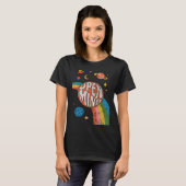 Groovy 70s Retro Hippie Vibes Rainbow T-shirt (Voorkant volledig)