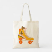 Groovy 70s Retro Schaats Tote Bag (Achterkant)