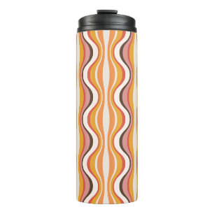 Groovy, 70s retro stijl bedrukt reisbeker thermosbeker