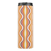 Groovy, 70s retro style patterned travel mug thermosbeker (Achterkant)