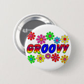 Groovy 70's Retroventilatorventilatoren Ronde Button 5,7 Cm (Voorkant /achterkant)