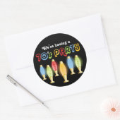 Groovy 70s ronde sticker (Envelop)