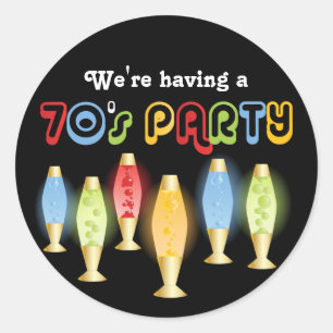 Groovy 70s ronde sticker