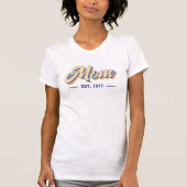 Groovy 70s Script Moeder Gevestigd T-shirt (Voorkant)