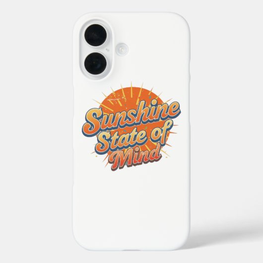 Groovy 70s stijl zomer zonsondergang Case-Mate iPhone case (Achterkant)