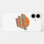 Groovy 70s stijl zomer zonsondergang Case-Mate iPhone case (Achterkant (horizontaal))