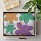 Groovy 70s Style Flower Tissue Paper Tissuepapier (Geschenk)