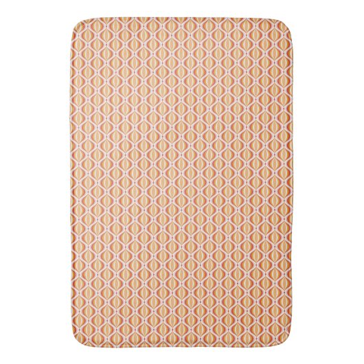 Groovy, 70s style patterned bath mat (Voorkant Verticaal)