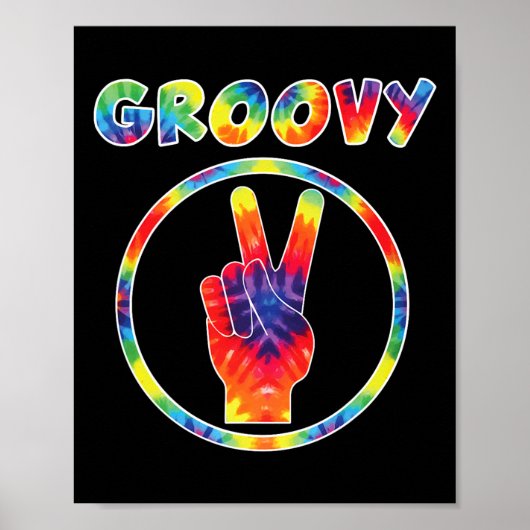 Groovy 70's tijdenkleurstof -  T-shirt voor de Ret Poster (Voorkant)