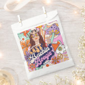 Groovy 70s vrijgezellendansfeest Laatste Boogie ID Bedankzakje (Geknipt)