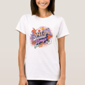 Groovy 70s vrijgezellenfeest laatste dolle boogie  t-shirt (Voorkant)