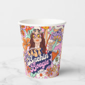 Groovy 70s vrijgezellenfeest Laatste gedans voor d Papieren Bekers (Voorkant)