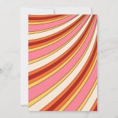 Groovy 70's Young Wild en Drie 3e Verjaardag Kaart (Achterkant)