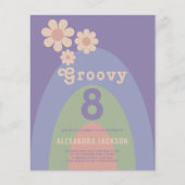 Groovy 8 Retro 8e verjaardagsfeest budget (Voorkant)