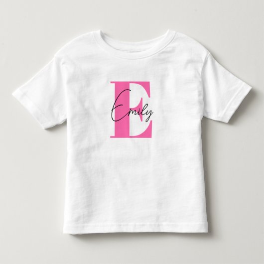 Groovy aangepaste meisjesnaam peuter shirt (Voorkant)