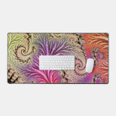 Groovy Abstract Digitale Funky Boho Spiraal Fracta Bureaumat (Keyboard & Muis)