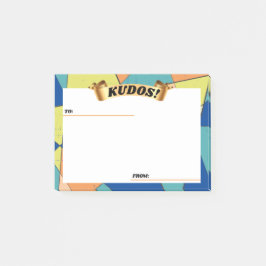 Groovy abstract kudos werknemer erkentelijkheid po post-it® notes
