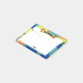 Groovy abstract kudos werknemer erkentelijkheid po post-it® notes (Schuin)