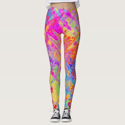 Groovy Abstract Leggings (Voorkant)