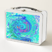 Groovy Abstract Ocean Blue en Green Liquid Swirl (Voorkant)