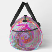 Groovy Abstract Retro Hot Pink en Blue Swirl Plunjezak (Rechts)