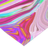 Groovy Abstract Retro Magenta Rainbow Swirl Medium Tafelloper (Hoek)