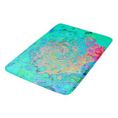 Groovy Abstract Retro Rainbow Liquid Swirl Badmat (Gekanteld)