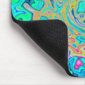 Groovy Abstract Retro Rainbow Liquid Swirl Muismat (Hoek)