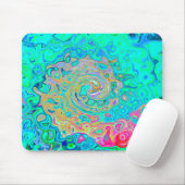 Groovy Abstract Retro Rainbow Liquid Swirl Muismat (Met muis)