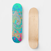 Groovy Abstract Retro Rainbow Liquid Swirl Persoonlijk Skateboard (Voorkant)