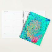 Groovy Abstract Retro Rainbow Liquid Swirl Planner (Display)