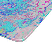 Groovy Abstract Retro Robins Ei Blauw Draaien Snijplank (Hoek)
