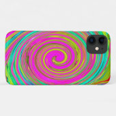 Groovy Abstract roze en Turquoise Swirl Case-Mate iPhone Case (Achterkant (horizontaal))
