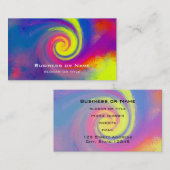 Groovy Abstract wervelwervelkolom Visitekaartje (Voorkant / Achterkant)