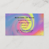 Groovy Abstract wervelwervelkolom Visitekaartje (Achterkant)