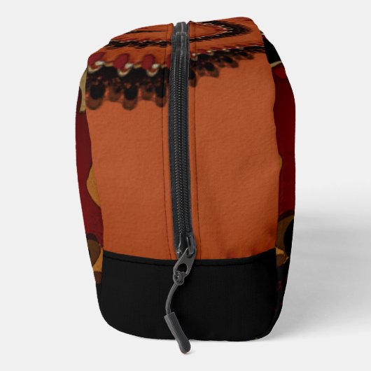 Groovy Abstracte aardse kleuren Toilettasje (Rechts)