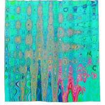 Groovy Abstracte Retro Rainbow Atomic Waves