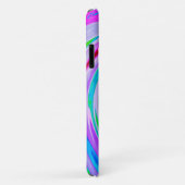 Groovy Abstracte Rode Draaikolk op Paars en Roze Case-Mate iPhone Case (Achterkant/rechts)