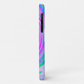 Groovy Abstracte Rode Draaikolk op Paars en Roze Case-Mate iPhone Case (Achterkant/links)