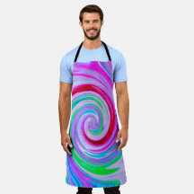 Groovy Abstracte Rode Draaikolk op Paars en Roze