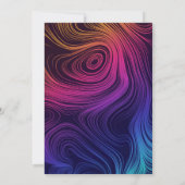 Groovy Abstracte Swirls en Circles Cool Birthday Kaart (Achterkant)