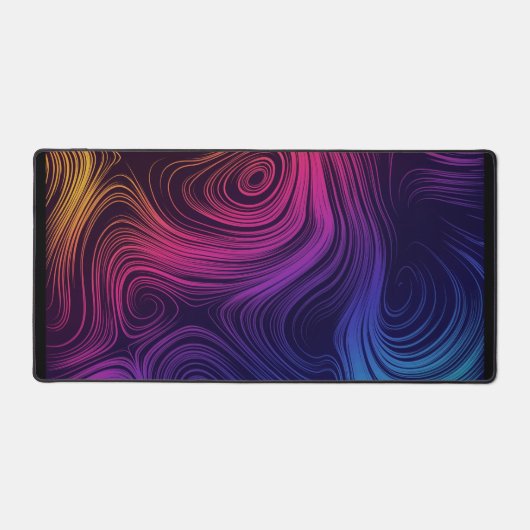 Groovy Abstracte Swirls en Cirkels Cool Bureaumat (Voorkant)