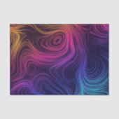 Groovy Abstracte Swirls en Cirkels Cool Tissuepapier (Voorkant)