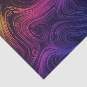 Groovy Abstracte Swirls en Cirkels Cool Tissuepapier (Detail)