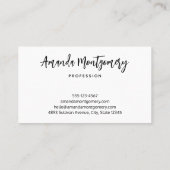 Groovy Abstracte Swirls en Cirkels Cool Visitekaartje (Achterkant)